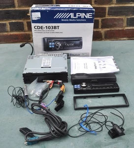 Alpine CDE 103BT AUTO CD COMPACT DISC PLAYER AUX USB BLUETOOTH FUNKTIONIERT + PORTOFREI - Bild 1 von 8