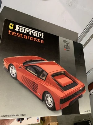 KIT MODELLINO POCHER FERRARI TESTAROSSA 1/8 Pezzi Da Montare | NUOVO ORIGINAL - Immagine 1 di 4
