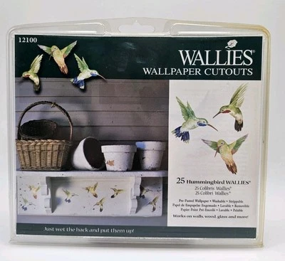 Recortes de papel tapiz Wallies ~ 25 colibríes Wallies ~ papel tapiz prepegado Foto 1 de 3