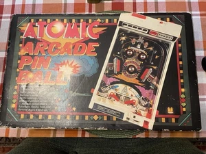 TOMY Atomic Arcade Pinball 1979 Vintage Toy Works Original Box W/ Rare FOAM - Picture 1 of 7