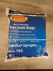 Eureka type F&G Micro Filtration Vacuum Cleaner Bags - 9 pack NEW SEALED 23O - Picture 1 of 2