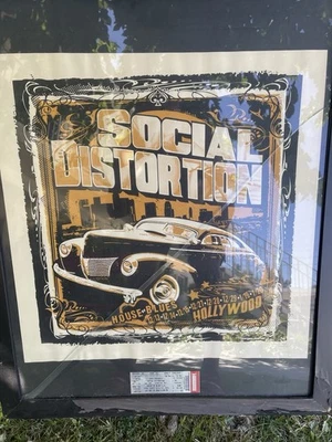 Social Distortion 2012 Tour Poster Signed And Numbered  231/300 rare vintage - Image 1 of 4