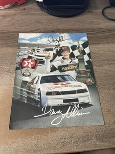 1988 Davey Allison 9" x 11" Info Card Autographed Signed - Picture 1 of 2