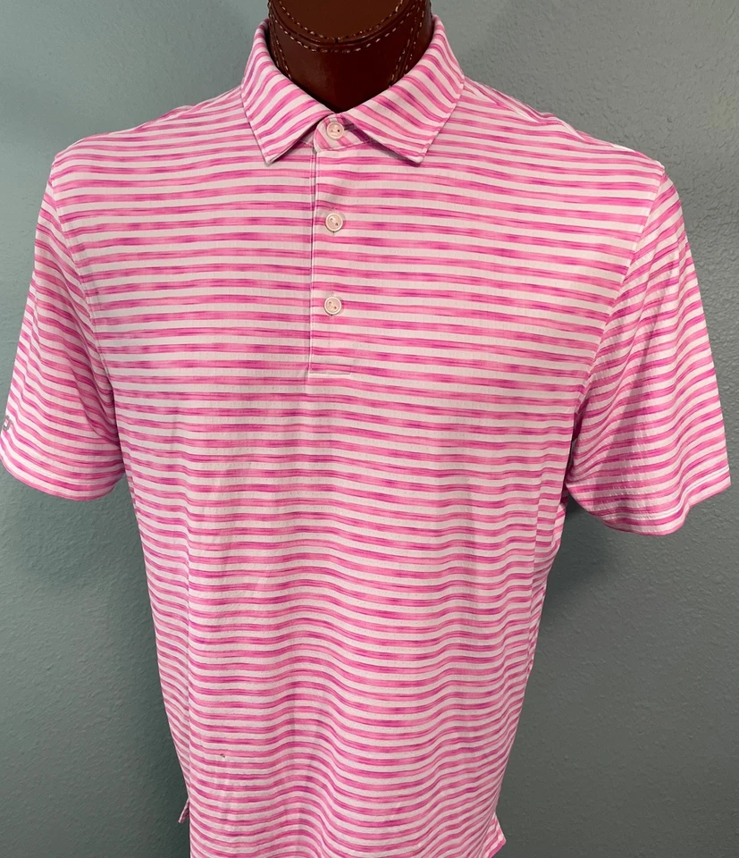 IBKUL Golf S/S absorbente, UPF 50 POLO talla L LANDON ESTAMPADO RAYAS (ROSA/BLANCO) Foto 1 de 2