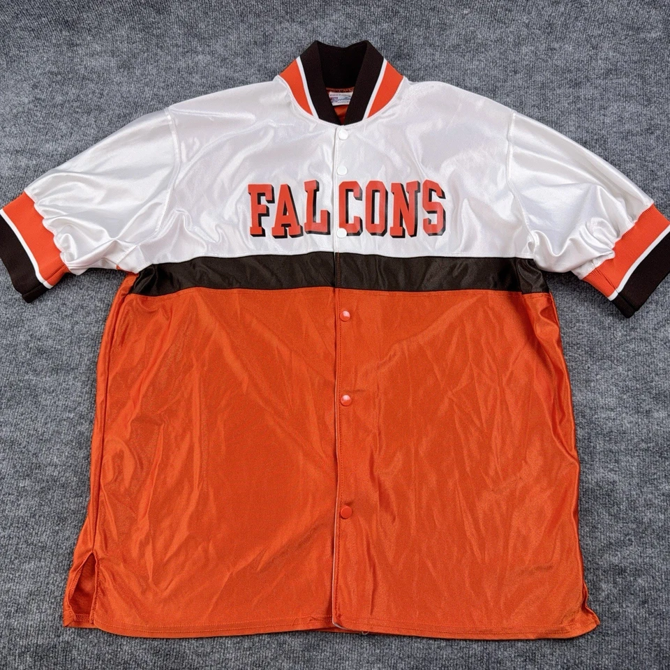 Camiseta deportiva a presión verde boliche BGSU Falcons XL en blanco Pro Pak Speedline años 90 Foto 1 de 4