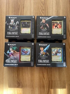 Sealed Final Fantasy Commander Deck Display (Set of 4)* Magic MTG - Picture 1 of 5