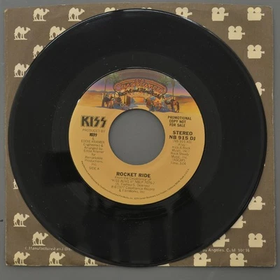 45 RPM 7" KISS Promo Rocket Ride Mono/Stereo Ships Free in USA - Image 1 of 2