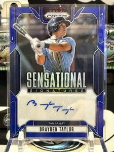 2025 Panini Prizm #SS-BT Brayden Taylor Sensational Signatures Blue Prizm /49 TZ - Picture 1 of 2