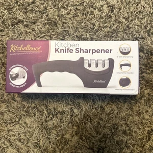 Kitchellence 4-in-1 Three Stage Knife Sharpener Tool New - Picture 1 of 4