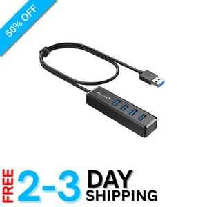 Compact Multi-Port USB 3.0 Hub with 2-Foot Cable - Compatible with PC & Mac - Picture 1 of 8