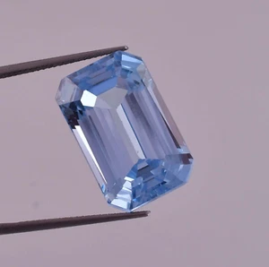 7x9 MM Natural Flawless Namibia Jeremejevite Emerald Cut Loose Gem GIT Certified - Picture 1 of 5