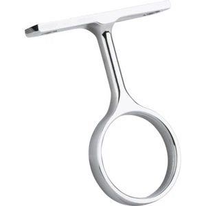 One -1-5/16" Chrome- Middle Mounting Bracket / For 1-1/4" Round Closet Rod- - Picture 1 of 1