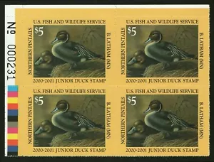 JDS8 — 2000 Junior duck stamp, block of 4 - Picture 1 of 1