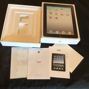 Apple iPad 16GB Wi-Fi EMPTY BOX With Tray And Apple Logo Stickers A1219 PB292LL/ - Picture 1 of 8