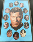 Star Trek Captain Kirk Collage Poster RARE Vintage
