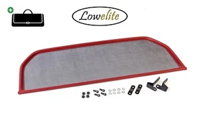 Bloqueador de viento para Fiat Barchetta (1995-2005) deflector de viento rojo + bolsa de almacenamiento - Imagen 1 de 7