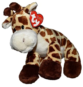 5S !WOW! 2013 NWT TY Beanie babies Pluffies TIPTOP Giraffe Plush (Plastic Eyes) - Picture 1 of 6