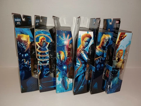 Marvel Legends, Black Panther, Okoye BAF Wave, Complete Set of 6 Figures NIB Cover