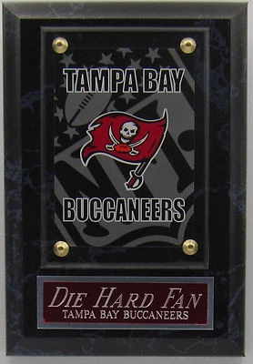 DIE HARD FAN TAMPA BAY BUCCANEERS LOGOTIPO TARJETA PLACA PARA TU HOMBRE CUEVA DECORACIÓN DE PARED Foto 1 de 2