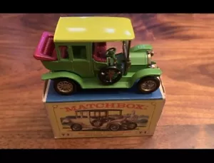 Matchbox Models of Yesteryear Lesney Benz Limousine Green Grill Yellow Roof Rare - Picture 1 of 6