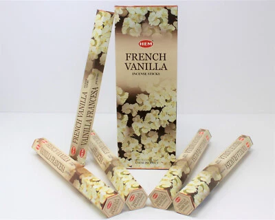 Dobladillo Vainilla Francesa Incienso a Granel 6 x 20 Palos Caja, 120 Palos, Envío Gratis Foto 1 de 4