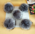 DIY Women Faux Raccoon Fur Pom Poms Ball for Knitting Beanie Hats Accessories