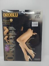 OROBLU Black Repos 70' Opaque Control Top Support Tights Italy New Maxi EU 48-50