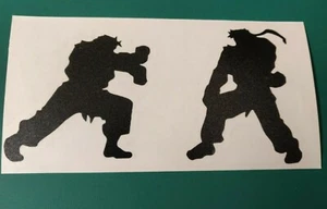 Streetfighter Ryu/Ken Laptop/Ipad/Car/Van/Bike/Bumper/Window Vinyl Decal Sticker - Picture 1 of 4