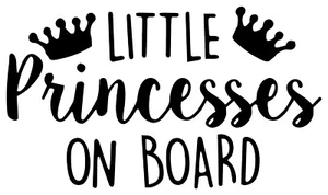 Little Princess On Board Vinyl Decal - Picture 1 of 1
