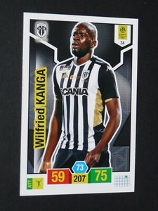 #34 WILFRIED KANGA SCO ANGERS PANINI FOOTBALL ADRENALYN CARD 2019-2020