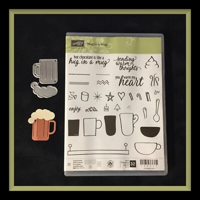 Stampin Up!  Juego de sellos HUG IN A MUG y divertida taza pequeña DIE ***NUEVO*** Foto 1 de 4