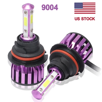 4-sides 9004 HB1 LED Headlight Super Bright Bulbs 6500K 2500000LM High/Low Beam Foto 1 de 4