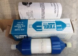 TEEL ICE CUBE & WATER Universal FILTER Fits any Refrigerator w 1/4" Supply Line - Picture 1 of 1