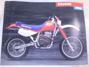 OEM 1988 Honda XR80R Double Sided Sales Brochure Literature Vintage Motocross US - Picture 1 of 2