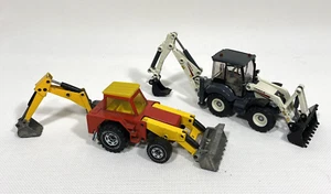 2 Vntg SIKU W. Germany DIECAST BACK HOE LOADERS #2818 & #3531 (minor Damage) - Picture 1 of 24