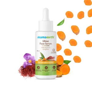 Mamaearth Ubtan Face Serum with Turmeric & Saffron for Skin Brightening – 30 ml - Picture 1 of 6
