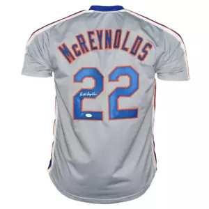 Kevin McReynolds Signed New York Grey Baseball Jersey (JSA) - Picture 1 of 3