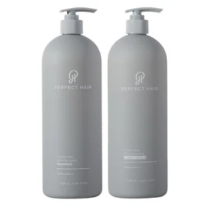 PERFECT HAIR (PH) CHARCOAL REVITALISING SHAMPOO CONDITIONER DUO 1Litre - - Picture 1 of 4