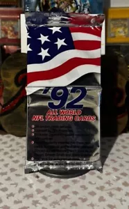 1992 All World NFL Trading Cards Pack SEALED Vintage Football Very Fast Shipping - Bild 1 von 2