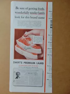 1942 SWIFT'S PREMIUM LAMB vintage art print ad - Picture 1 of 1