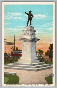Monument to Ponce De Leon, Jacksonville Florida WBD Postcard - Picture 1 of 2