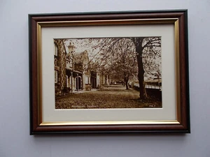 SANDBACH OLD IMAGES FRAMED - ALMSHOUSES - Picture 1 of 1