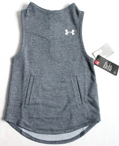 Under Armour Girls Youth XS Infinity Sleeveless Shirt Tunic Gray Top 1347745 - Picture 1 of 5