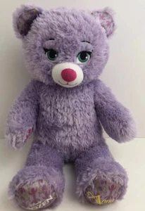 Build A Bear Anna Frozen Sparkle Bear Purple Stuffed Plush 2014 - Picture 1 of 10