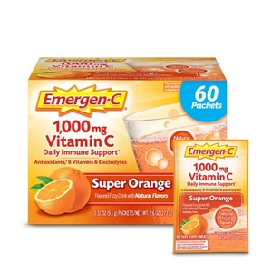 Emergen-C 1000mg Vitamin C Powder for Daily Immune Support Caffeine Free Vitamin - Picture 1 of 9