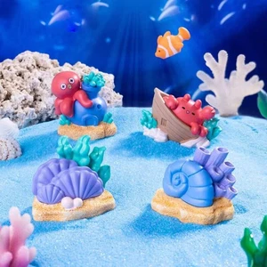 Mini Aquarium Medium Deko Boote Flugzeuge Hütten Korallenmuscheln - Bild 1 von 12