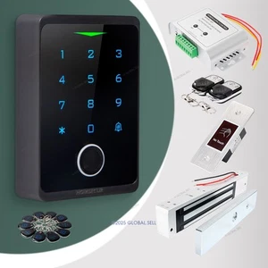 HOMSECUR IP66 APP WIFI Fingerprint Access Control Set Waterproof 280KG Mag Lock - Picture 1 of 10