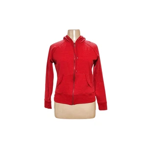 Eddie Bauer Red Cotton Full-Zip Sweater (Women's L) - Picture 1 of 4