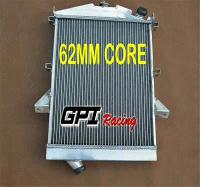 NJ-ALUMINUM RADIATOR FOR Jaguar XK140 3.4L L6 Manual 1955 1956 1957 3 ROW Foto 1 de 4