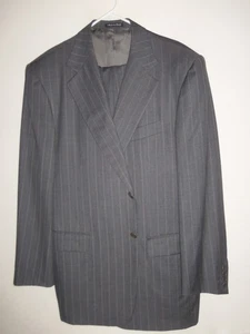 SA191 - COMO NUEVO Pal Zileri / Loro Piana S.150 TRAJE A RAYAS GRIS LANA SEDOSA CLARO - 44R - Imagen 1 de 12